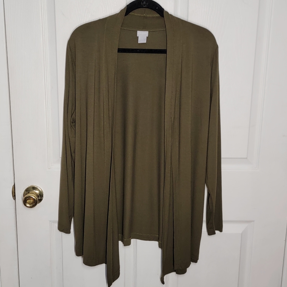 Chico's Front Double Panel Cardigan Sweater